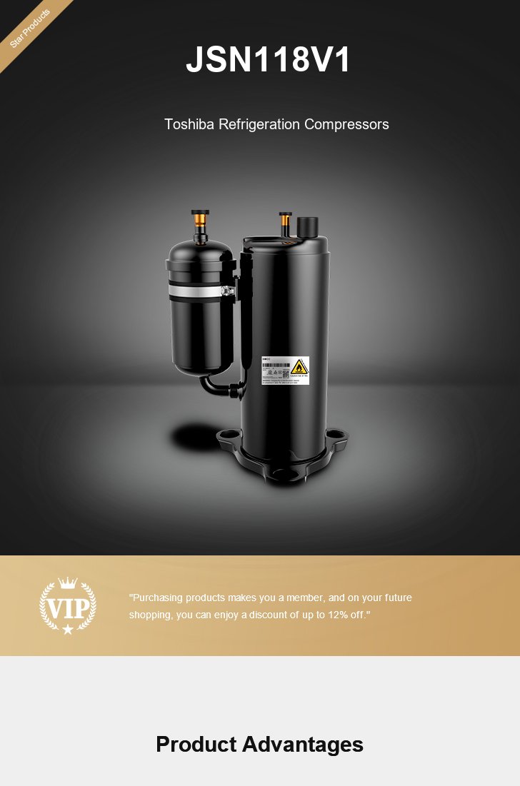 Toshiba Compressor JSN118V1, technical parameters pdf, structure diagram